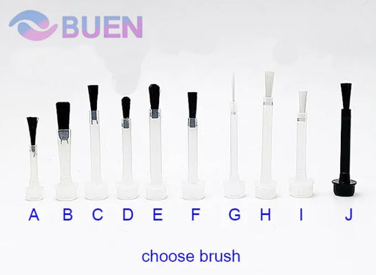 Glass Nail Polish Bottles 3ml 5ml 10ml 15ml 20ml Square Empty Nail Polish Glass Bottle With Brush