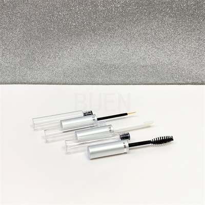 4.5ml Empty Lip Gloss Tubes Eyeliner Aluminum Silver With Brush