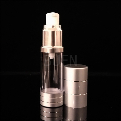 Foundation Plastic Cosmetic Airless Pump Bottles Frosted Acrylic